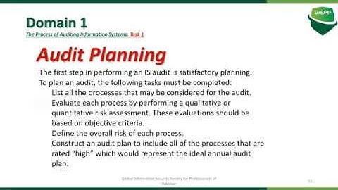 CISA Domain 1 |  Information System Auditing Process | Audit Planning (Part 2) | Learn CISA