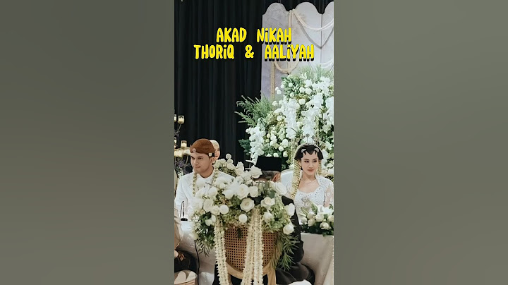 Akad Nikah Thoriq & Aaliyah #youtubeshorts
