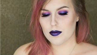 Analogous Pink, Purple and Blue Makeup Tutorial // Rebecca Shores MUA