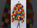 granny square crochet turtleneck sweater. currently a best-seller. #crochetpattern #crochetsweater