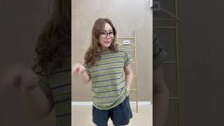 MT4948 秋日色系立体线条设计感上衣 RM69