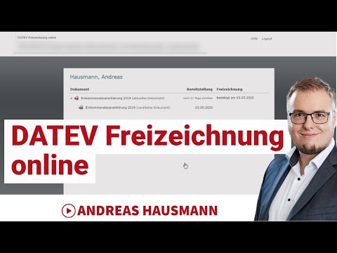 DATEV Freizeichnung online