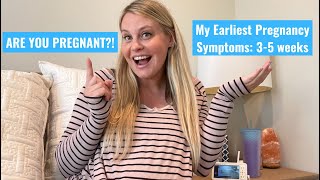 My Earliest Pregnancy Symptoms at 3-5 Weeks & 1st Ultrasound Gestational Sac Scare
