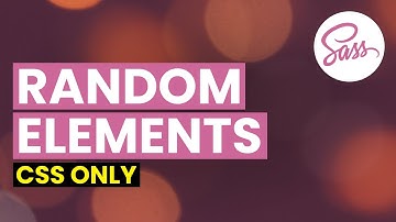 Random Elements with SASS / SCSS | Bokeh Lights Background Effect in CSS