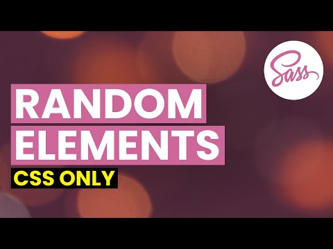 Random Elements with SASS / SCSS | Bokeh Lights Background Effect in CSS
