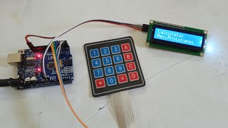 Simple calculator with arduino uno