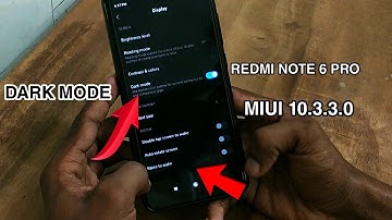 Redmi Note 6 Pro miui 10.3.3.0 with dark mode & may security patch