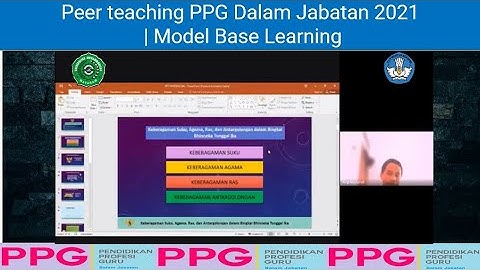 Peer Teaching PPG Dalam Jabatan 2021 | Model Problem Based Learning