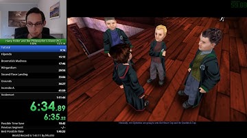 Harry Potter and the Philosophers Stone 100% Speedrun in 1:48:22 (1:48:49 RTA/PB)