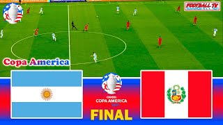 ARGENTINA vs PERU - Final Copa America | Full Match All Goals 2024 | eFootball PES Gameplay