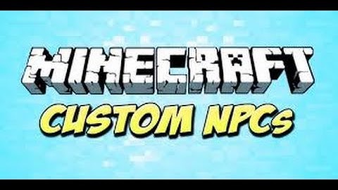 MINECRAFT MOD REVIEW! CUSTOM NPCS!
