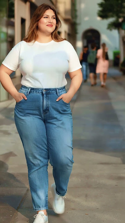 Confident Plus Size Woman Slaying in Street Style | Body Positive Fashion Look #shorts