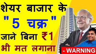 Share Market के 5 चक्र जाने बिना 1 Paisa मत लगाना🔴 Stock Market Classes🔴Warren Buffett smkc smc