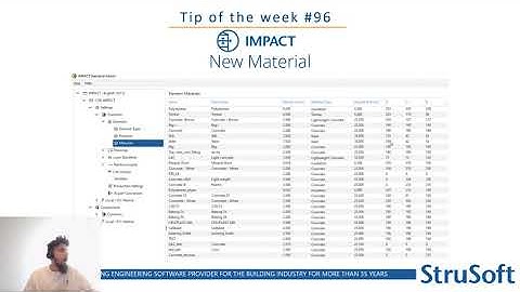 IMPACT Tip of the Week #96 - Create new material for your precast elements - Precast software