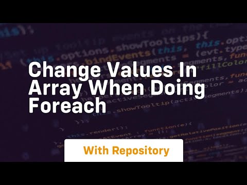 change values in
