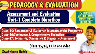 Assessment and Evaluation Full Unit-1 Complete Marathon|SSB TGT|RHT|SSD|OSSTET|B.Ed-M.Ed|Santoshsir|