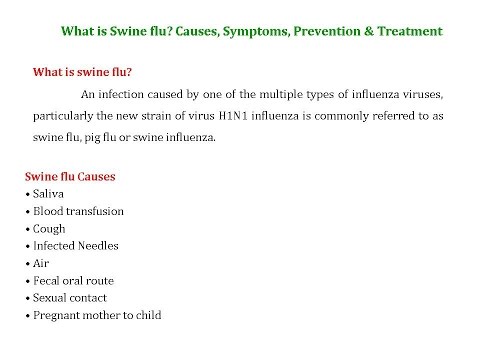 What is Swine flu? Causes, Symptoms, Prevention & Treatment