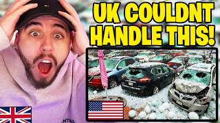 Brit Reacts to Huge HAILSTORM That DESTROYED America, Ohio!