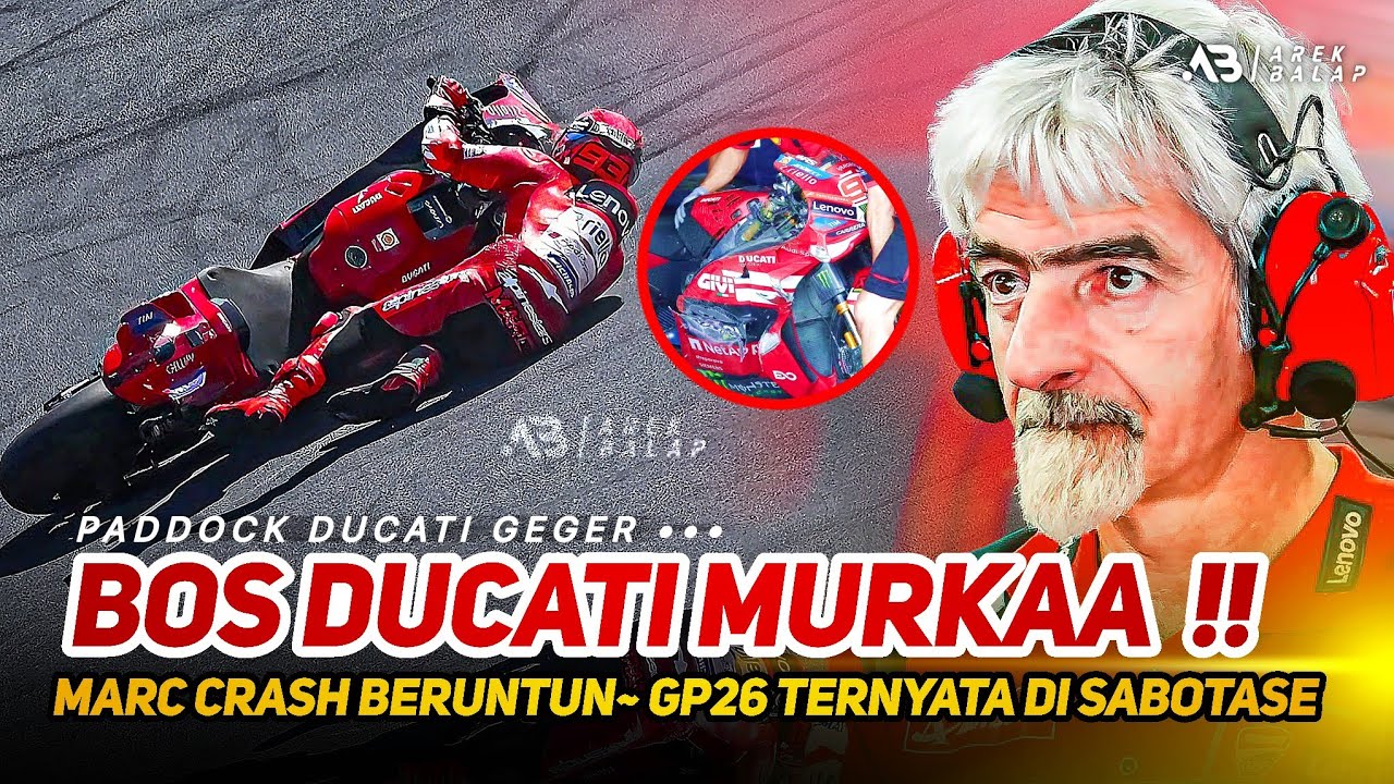 BOS DUCATI MURKA🔥MARC MARQUEZ CRASH BERUNTUN DI BURIRAM TEST ...