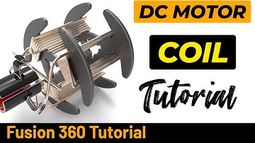 Fusion 360 Tutorial - DC-motor met metalen spoel