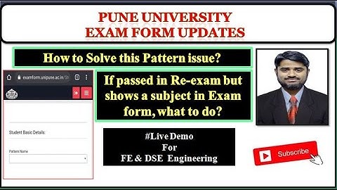 #SPPU EXAM FORM UPDATES I PATTERN PROBLEM, HOW TO SOLVE? I IF PASSED IN RE-EXAM, WHAT TO DO?I SALIM