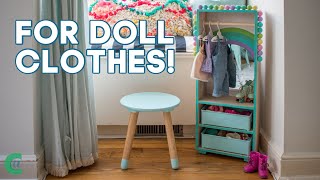 How to Build a Closet for Doll Clothes