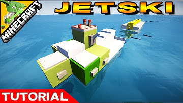 Minecraft JETSKI- Vehicle Tutorial Tuesday
