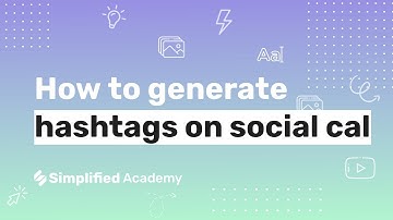 How to generate hashtags for your posts in social cal