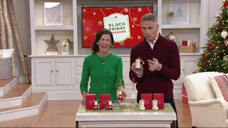 Lenox Porcelain 4" Monogram Ornament with 24K Gold Accents on QVC
