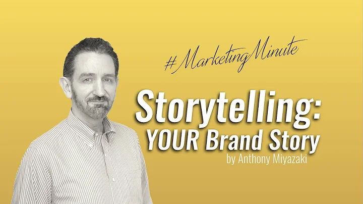 Tell YOUR Brand Story / Storytelling in Marketing / #MarketingMinute 010 (Brand Strategy)