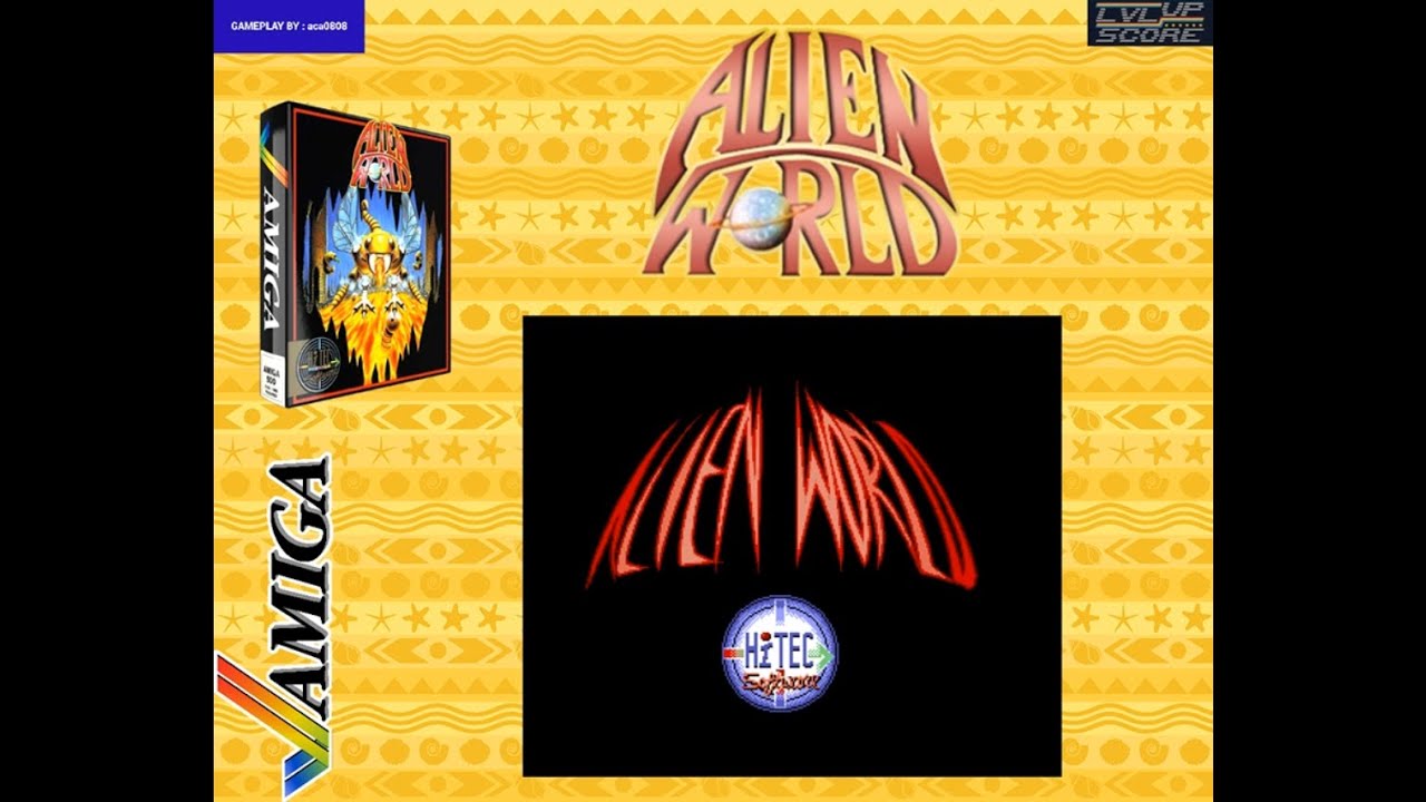 COMMODORE AMIGA # ALIEN WORLD (HI-TEC SOFTWARE , 1992.) # 27.300 PTS. #