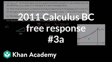 Calculus BC 2011 vrij antwoord #3a | AP Calculus BC | Khan Academy