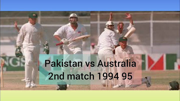 FULL HIGHLIGHTS PAKISTAN VS AUSTRALIA 2ND ODI MATCH 1994 95