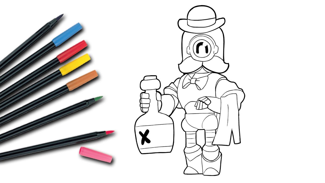Brawl Stars Coloring Pages / Coloring Barley Brawler - YouTube