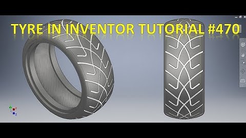 Tyre in Autodesk Inventor Tutorial || Inventor Tutorial for Beginners || Inventor 3d drawing basics