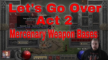 D2R Item Bases - Merc Weapon Bases (Polearms & Spears)