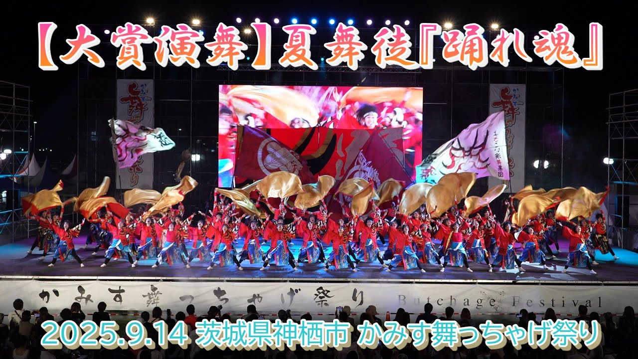 【大賞演舞】夏舞徒『踊れ魂』 2025.9.14 茨城県神栖市 かみす舞っちゃげ祭り