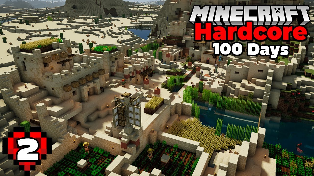 100 days minecraft. Transformation Village in Minecraft.