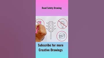 Thumbnail of Road Safety Drawing #amritadrawingbook #shorts #roadsafety