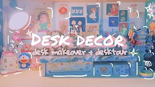 DESK DECOR // Trang trí bàn học back to school/ aesthetic desk makeover/Korean inspired/shopee haul