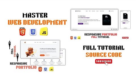 Master Frontend Web Development With 2 Real World Portfolios using html css js Beginners to Advanced