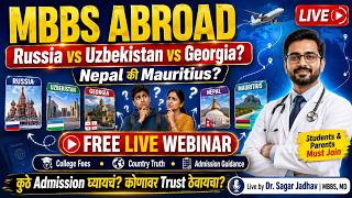 Full MBBS Abroad 2026: Russia, Uzbekistan, Georgia, Nepal की Mauritius | FREE LIVE Webinar Update