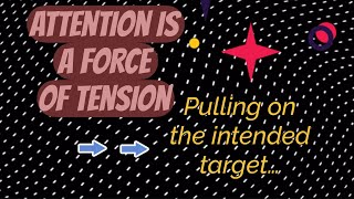 attention - a force of tension charging target with intention throughout an aethernet of circuitry