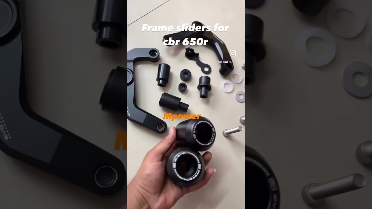 Honda cbr650r heavy duty frame sliders