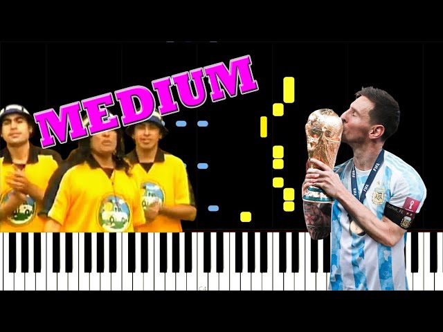 Canción de Argentina Campeón del Mundial (La Cumbia De Los Trapos) / Piano Tutorial class=