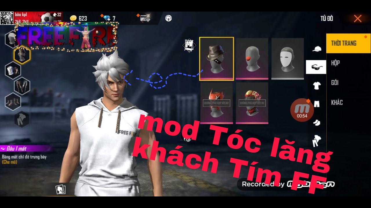 [Free Fire]HƯỚNG DẪN MOD SKIN LÃNG KHÁCH TÍM V1 Không Khóa Nick - YouTube