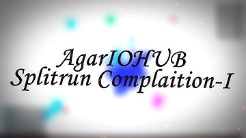 AgarIOHUB | Real Time Splitrun Compilation Ⅰ