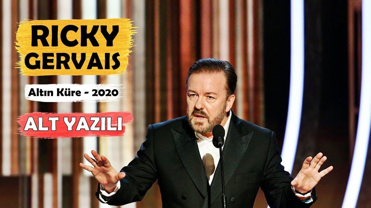Ricky Gervais'in Bol Laf Sokmalı Altın Küre Konuşması | 2020 | (Türkçe ALTYAZILI)