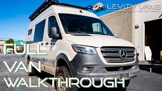 Simple 4x4 Sprinter Van Conversion | Full Walkthrough | Levity Vans
