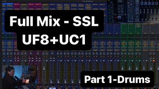 Mixing Worship (Start to Finish) with SSL UF8   UC1 | Part 1 -Drums | Ryan Dowdall